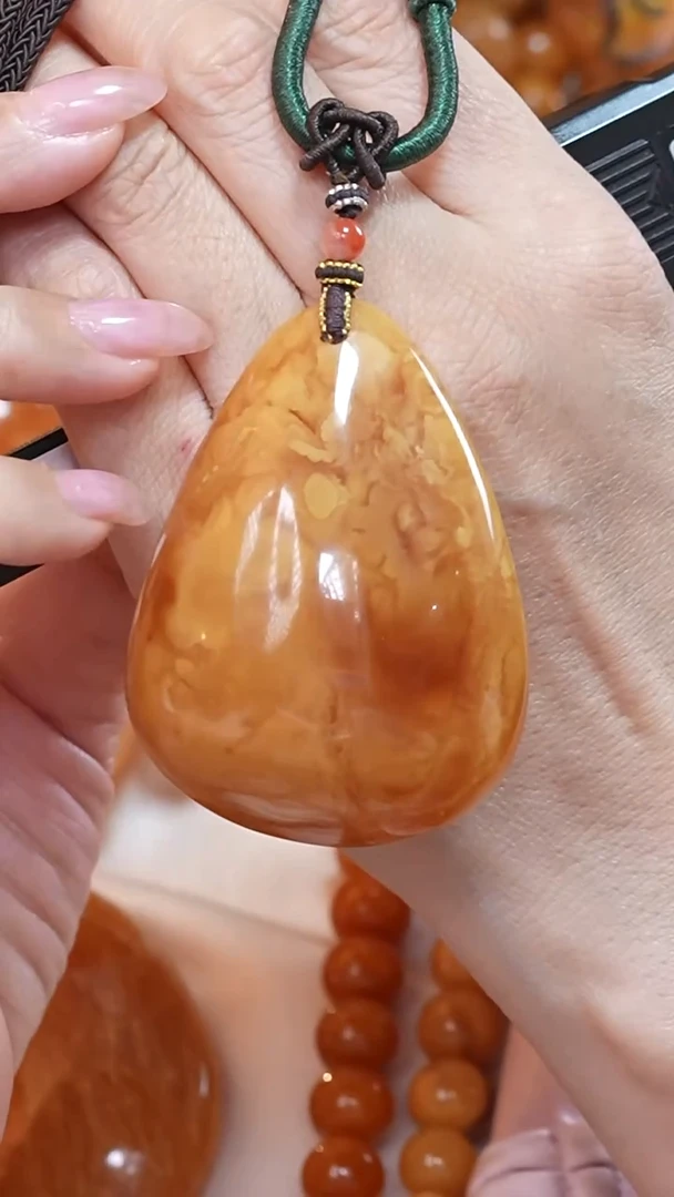 蜜蜡颈饰未镶嵌8043天然蜜蜡珠宝奇石云端妖孽全部保真