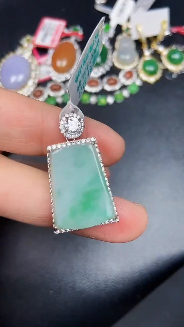 银S925镶嵌戒指翡翠2200