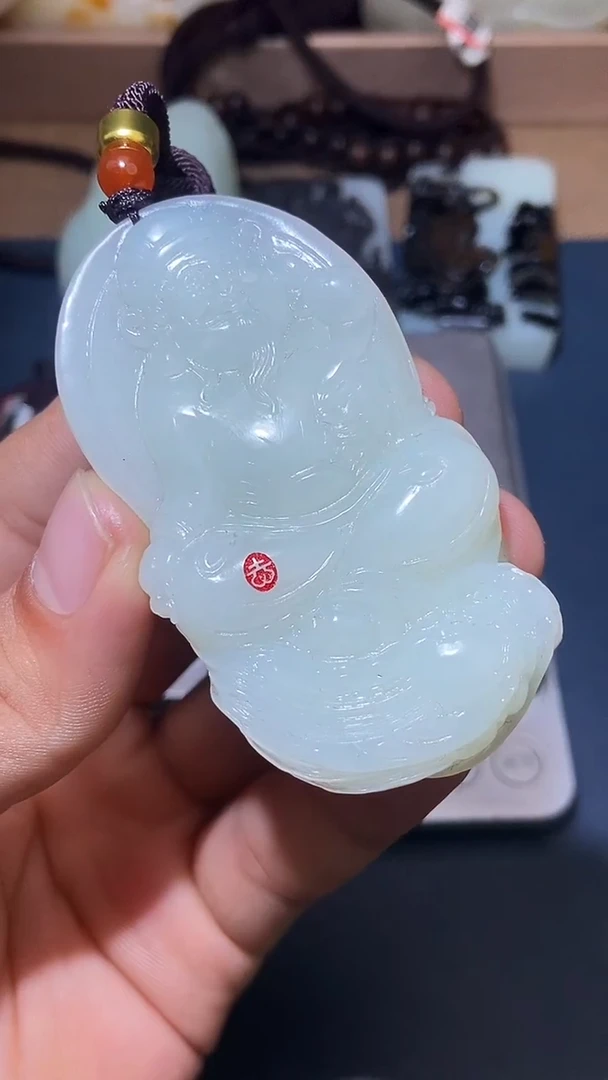 颈饰未镶嵌和田玉高****！HX