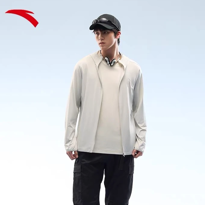 【安踏】防晒衣男子25年夏季抗紫外线upf50+运动薄外套152527704-JY