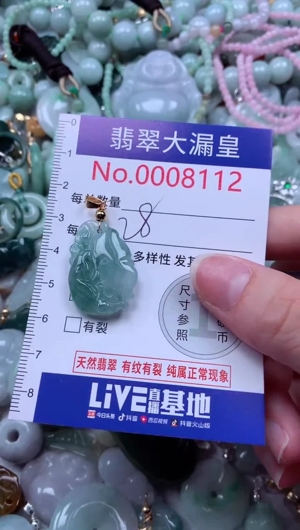 翡翠未镶嵌颈饰8112