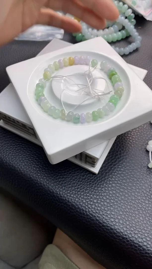 翡翠散珠4天然A货翡翠散珠多样性发10颗