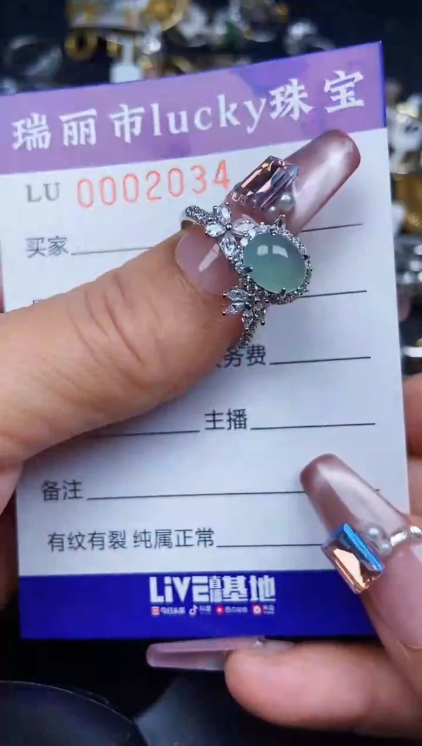 翡翠银S925镶嵌颈饰2034