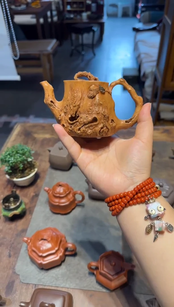 茶壶紫砂A***A达摩 黄金段