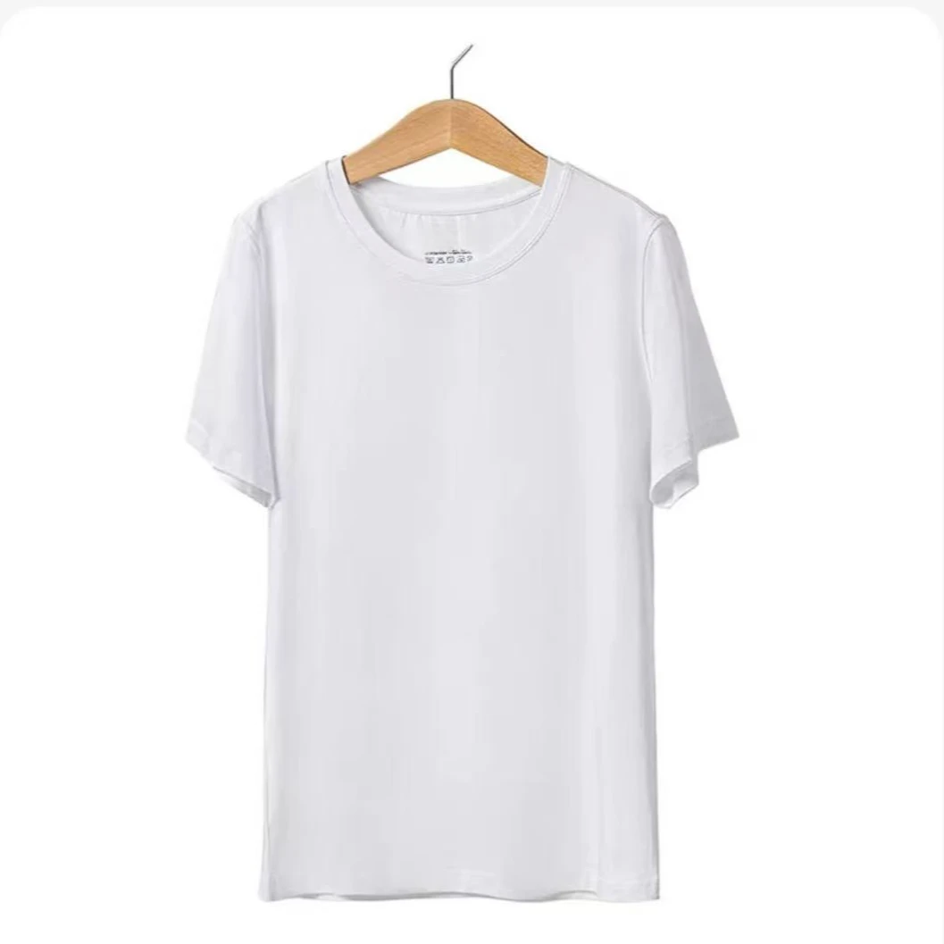 外贸出口纯色女款莫代尔T恤256201247