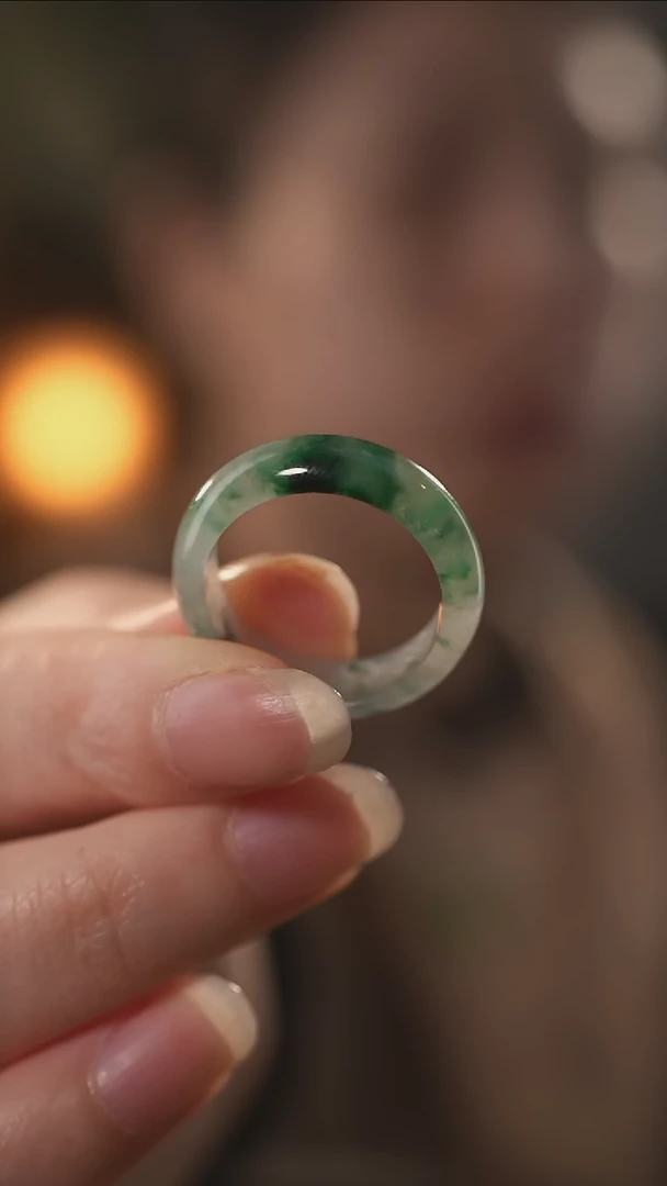 未镶嵌戒指翡翠圈口20 翡翠戒指