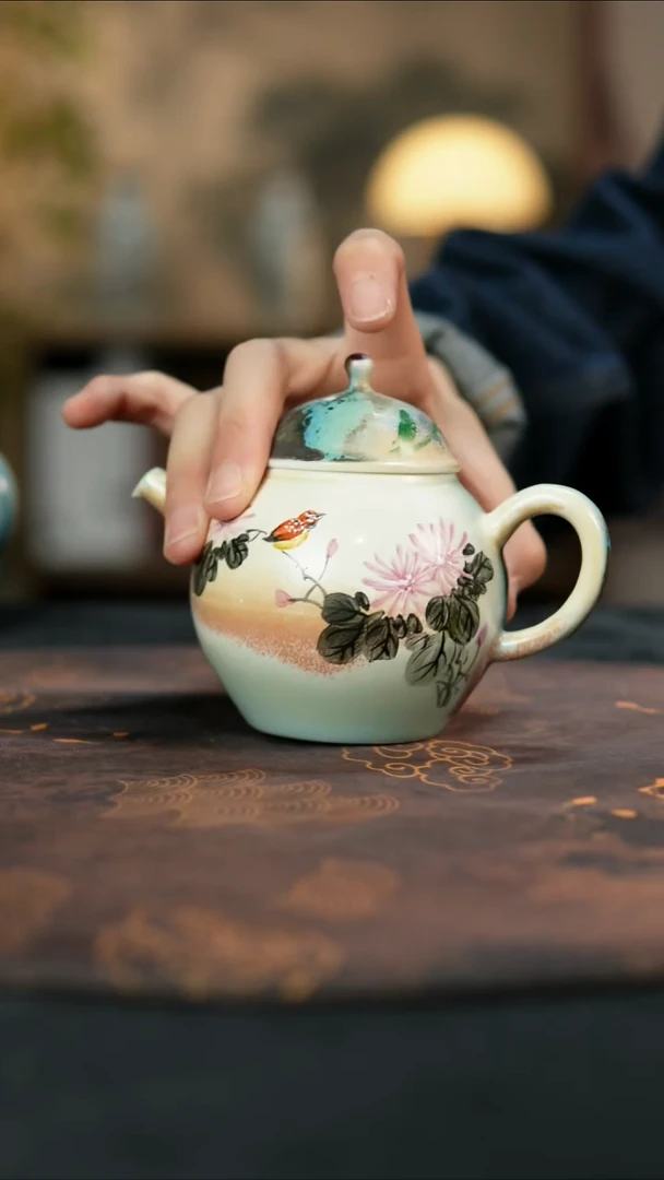 景德镇陶瓷杯碗柴烧多人