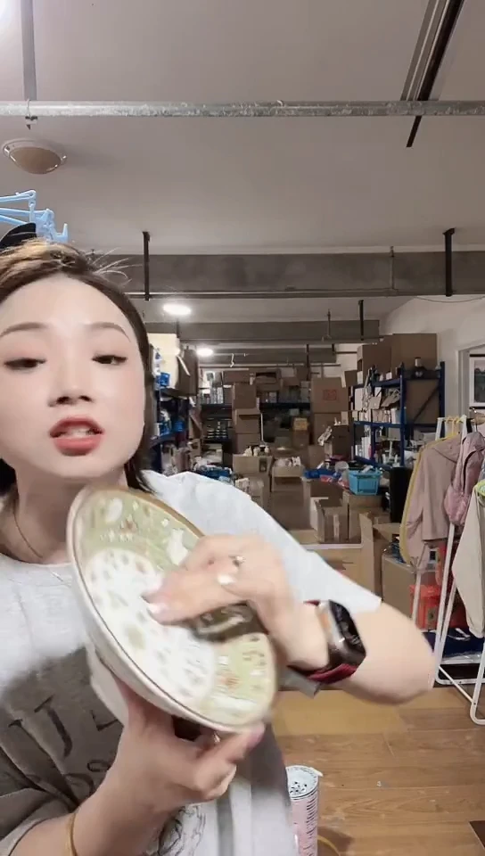 瓷片日本进口瓷器16cm盘两只B587