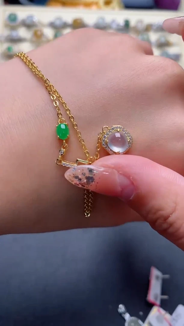 银S925镶嵌戒指翡翠3333333+10