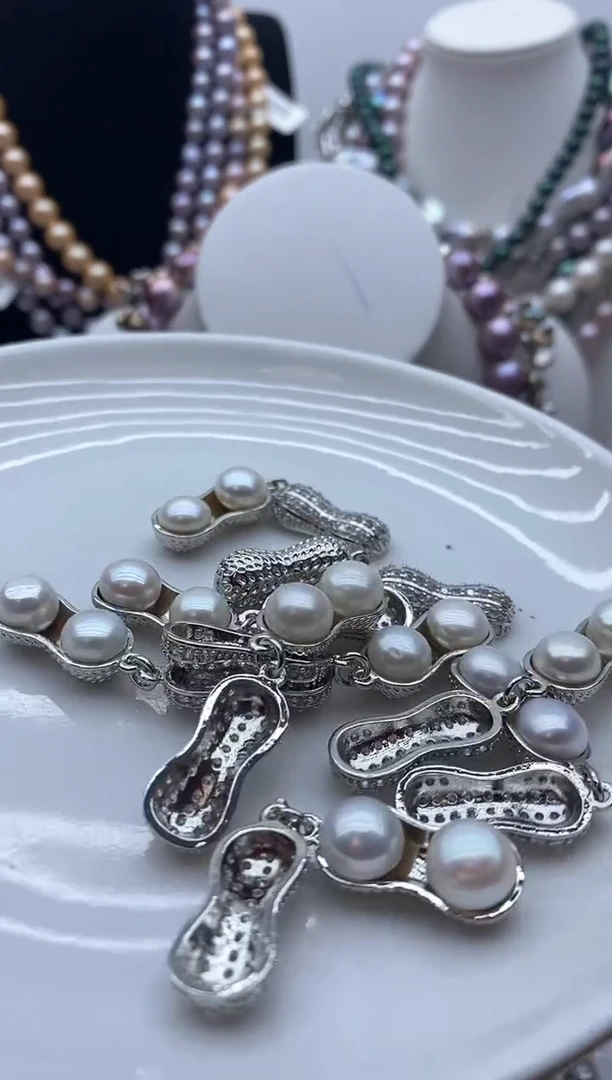 【闪购商品】淡水珍珠颈饰钛钢13