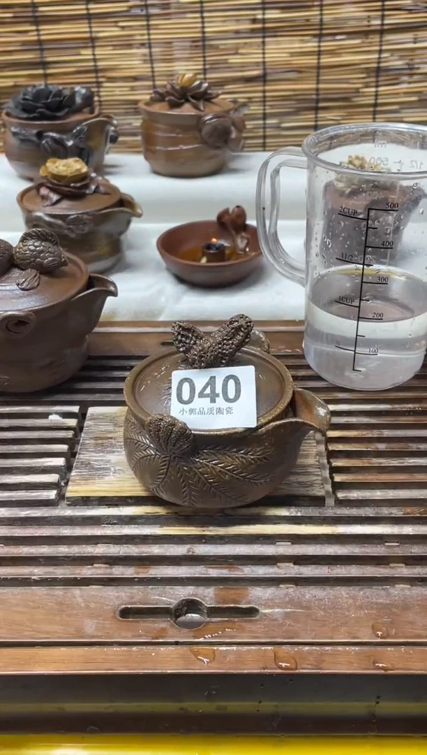【闪购商品】杯040精美粗陶手工柴烧