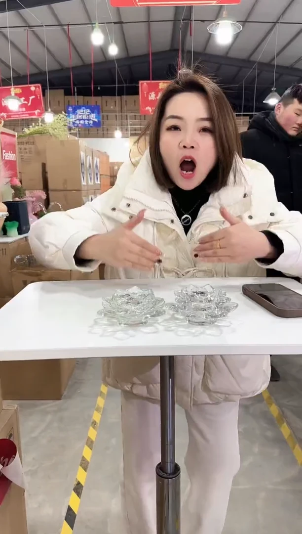 【闪购商品】玻璃于清花器Q-早45一对