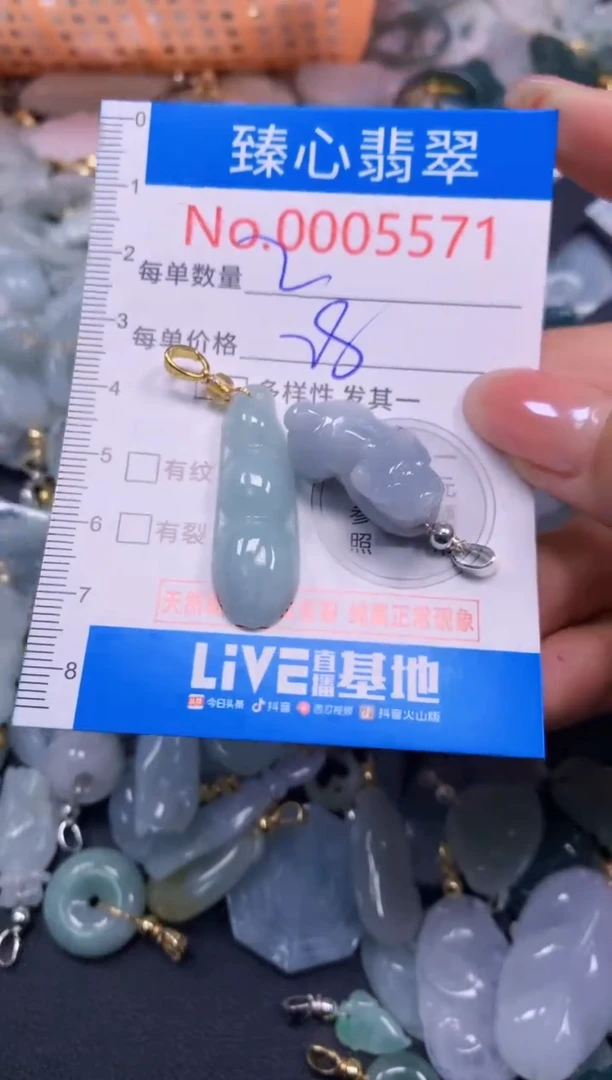 吊坠(不含链)未镶嵌翡翠5571