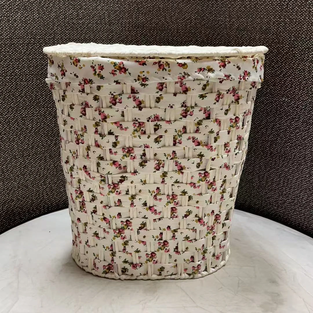3678微瑕款 长36宽25高37cm 家用布艺收纳筐田园风桌面简约储物篮