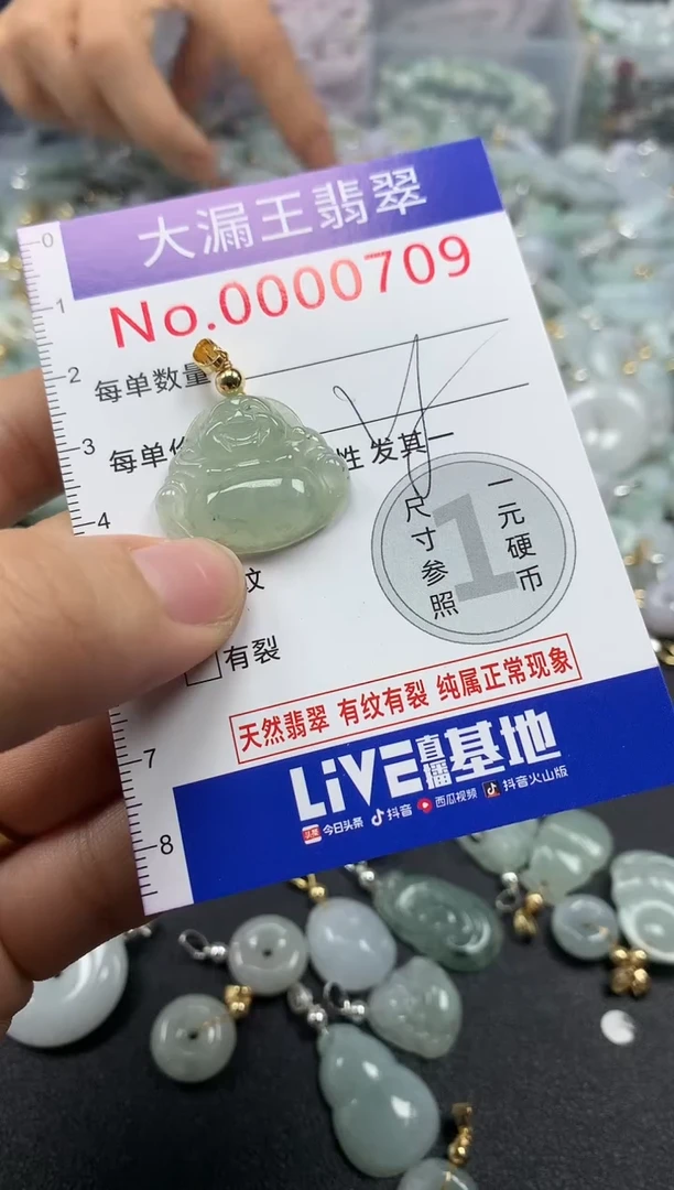 翡翠未镶嵌吊坠(不含链)709