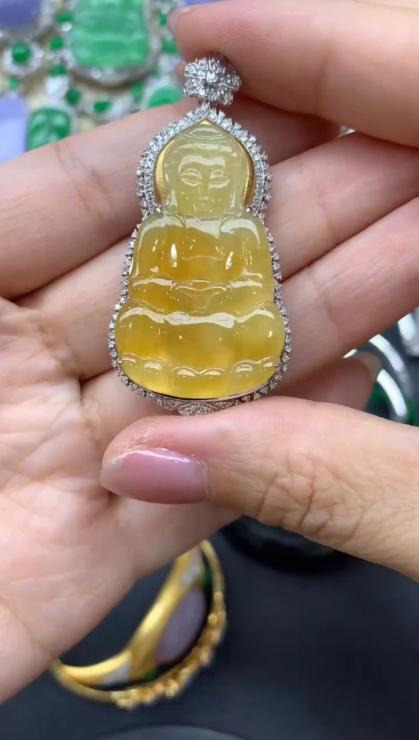 【闪购商品】翡翠颈饰18K金镶嵌510-中国好珍宝