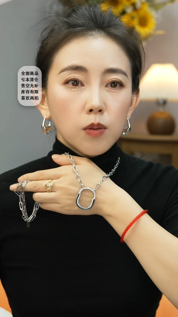 钛钢无合金定向 毛衣链