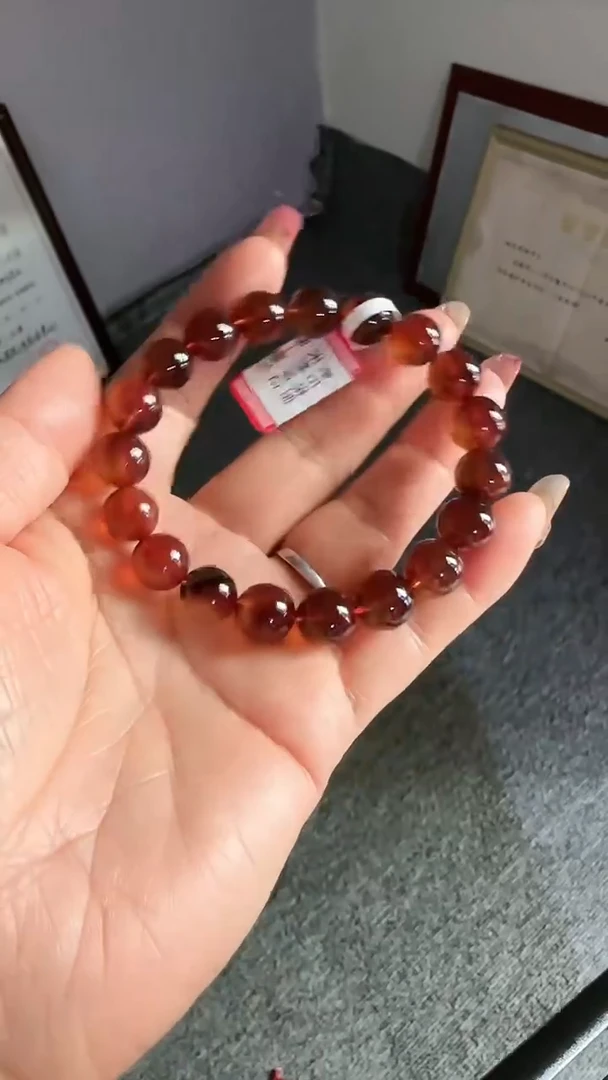 未镶嵌琥珀手串规格10紫罗兰手串# 49