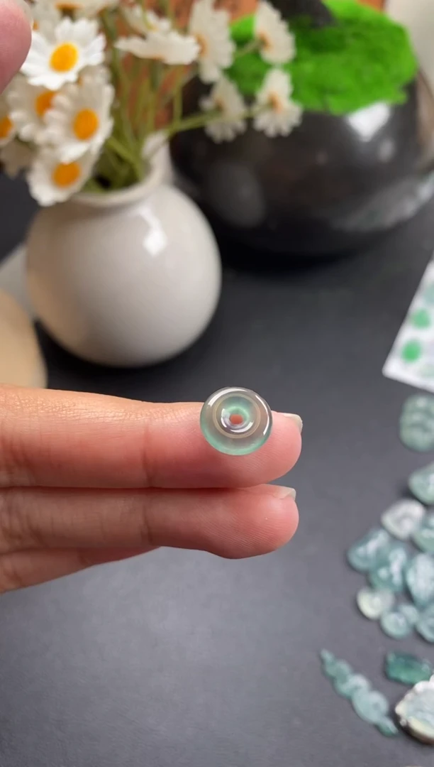 散珠翡翠冰种平安扣