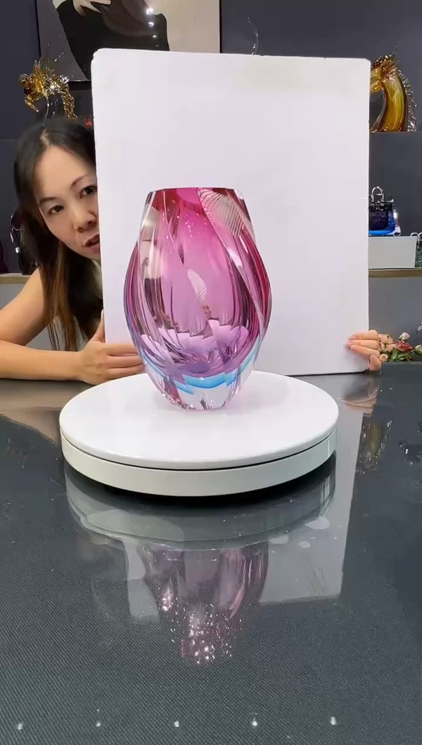 琉璃水晶琉璃花瓶1个