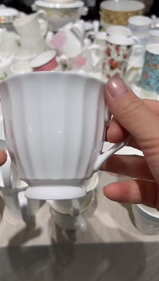 瓷2个水杯隆达骨质瓷