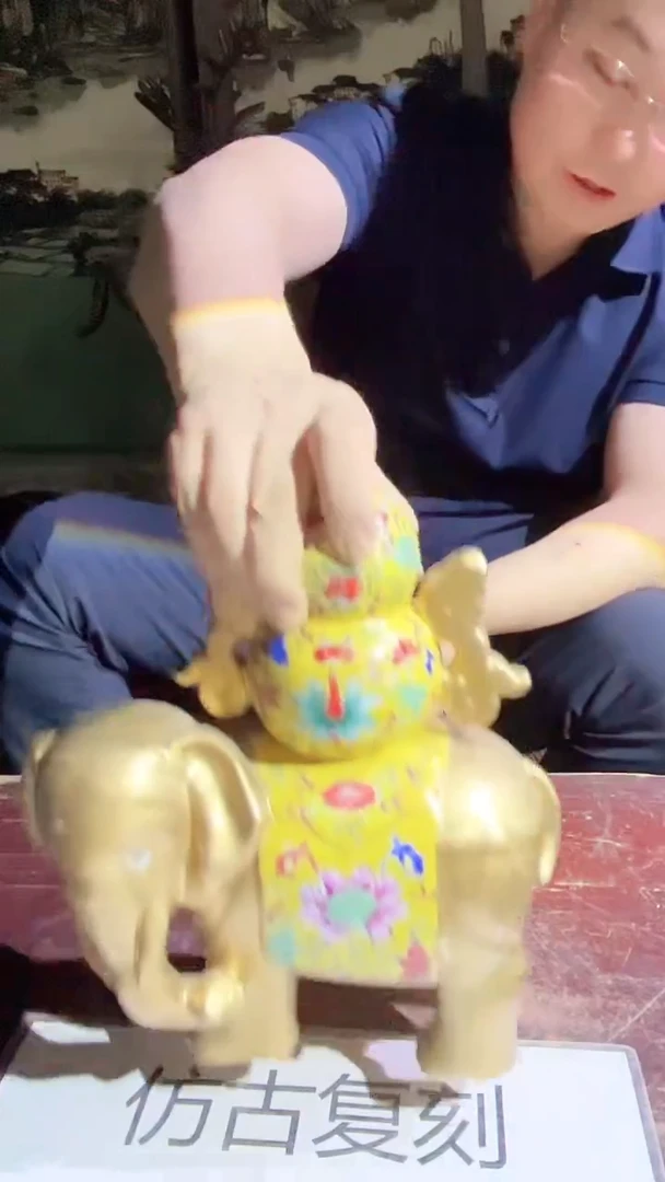 摆件景德镇陶瓷流水104