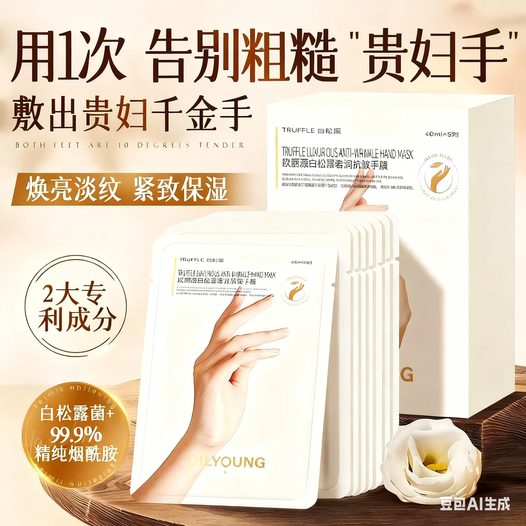 欧丽源欧丽源白松露手膜保湿补水手部干裂粗糙淡化手纹手膜