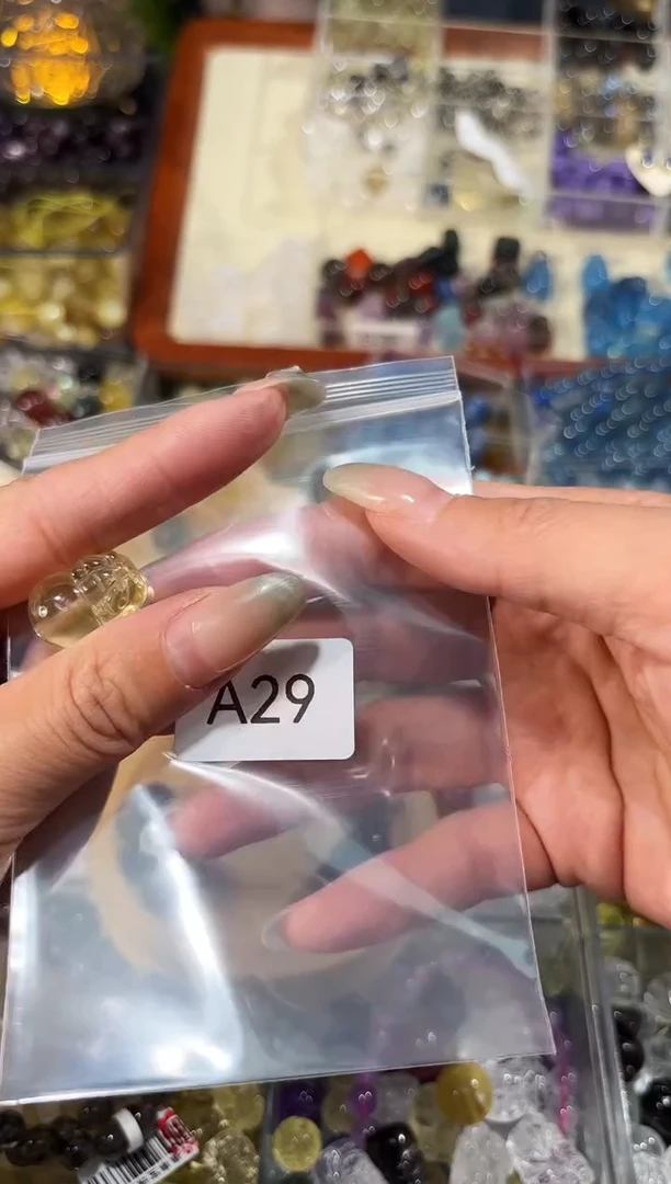 【闪购商品】水晶手串未镶嵌A29黄水晶貔貅约13