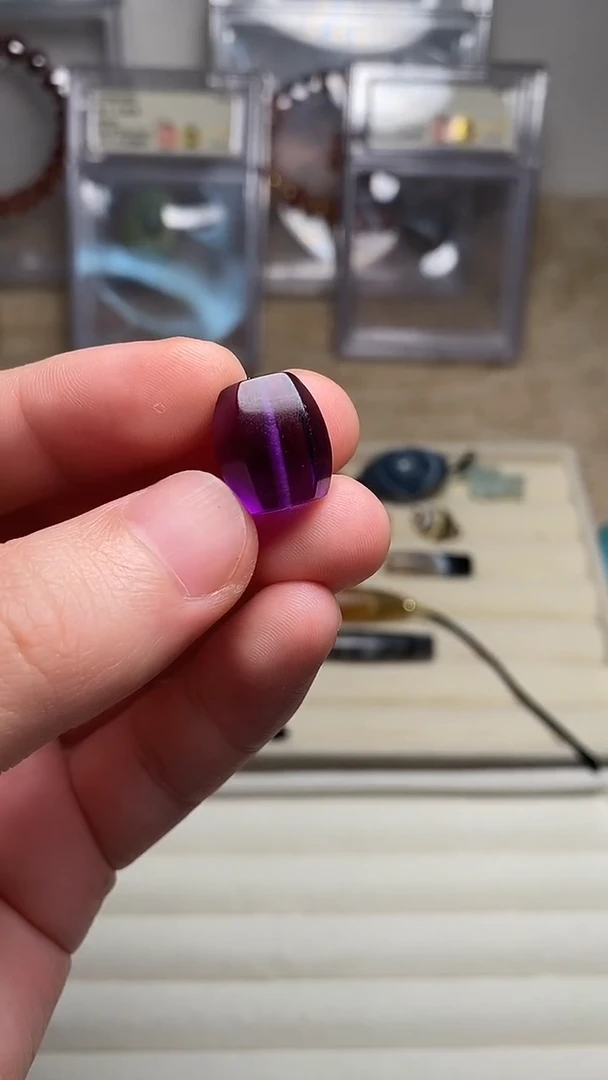 未镶嵌玛瑙/玉髓珠宝奇石福利西亚 紫水 带工 15.1x13.2