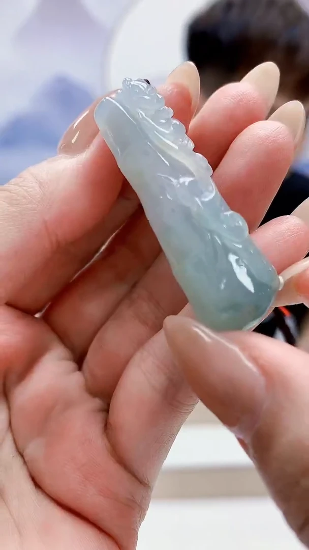 未镶嵌定制翡翠4868MM-毛货挂件43