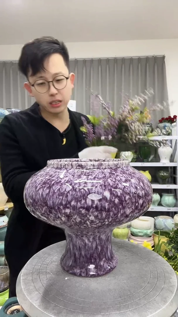 11.30陶瓷花盆直播链接高.  22    口15