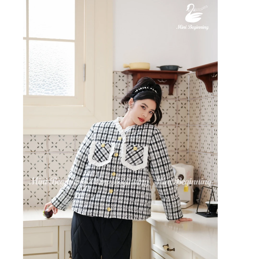 MIniBeginning冬款三层夹棉加绒加厚睡衣