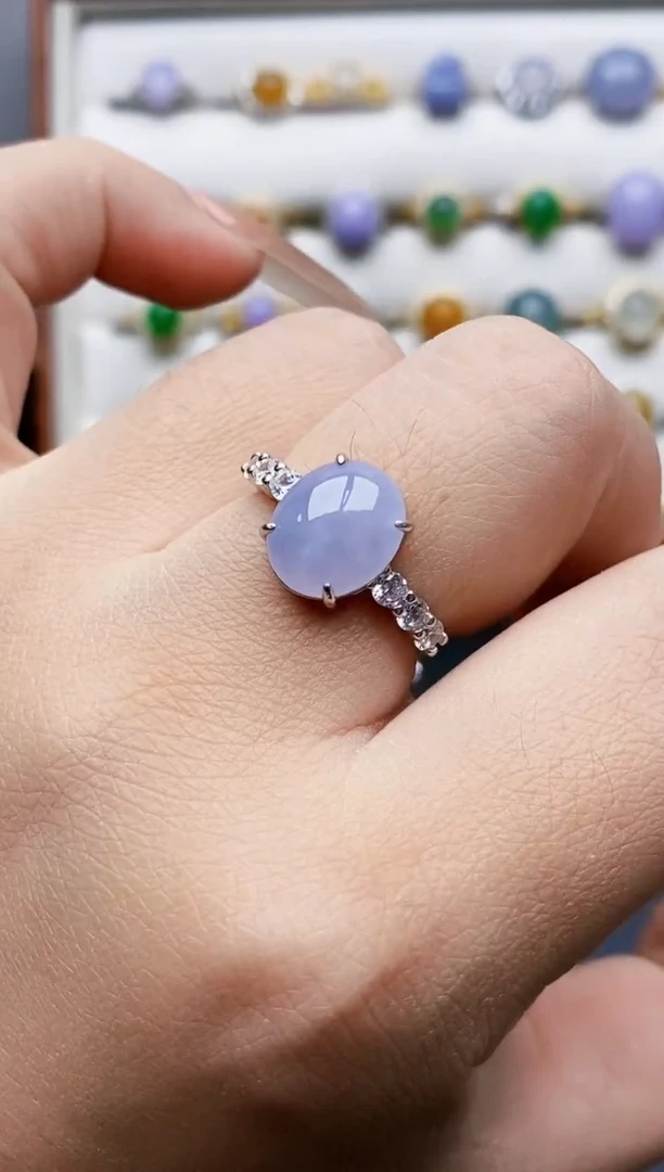 银S925镶嵌戒指翡翠1123