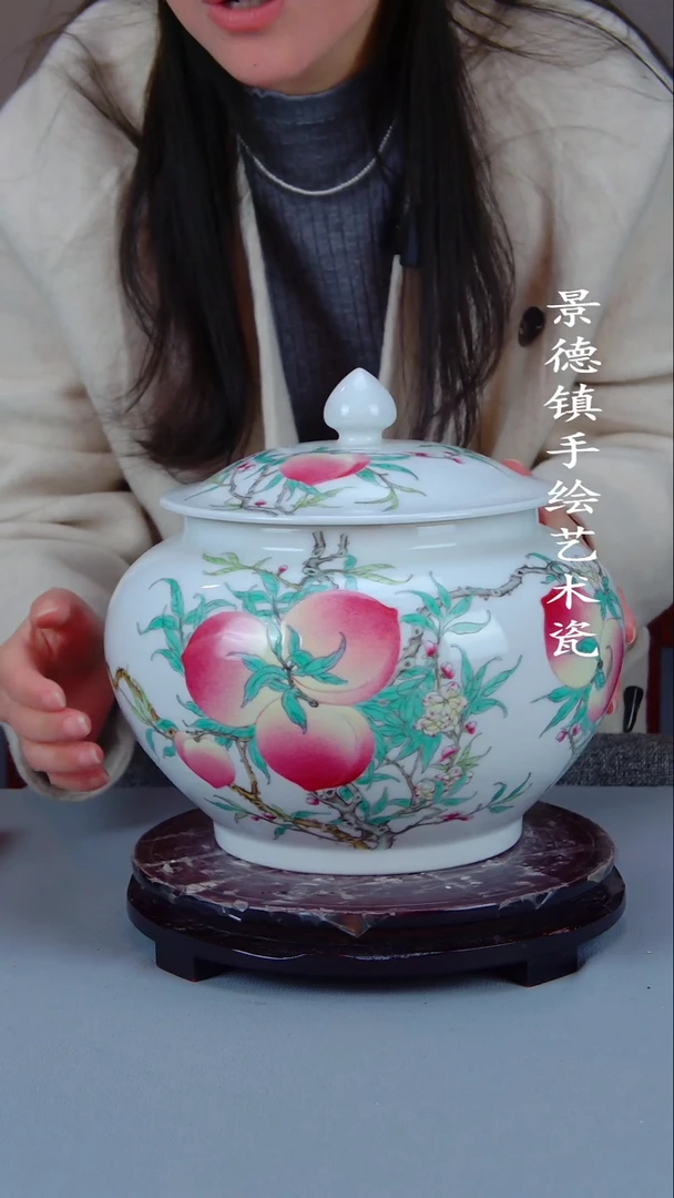 摆件陶瓷景德镇手工手绘陶瓷摆件81