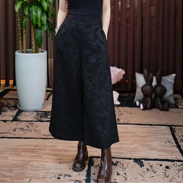 【禧禧家定制】提花枝影空气裤J24334