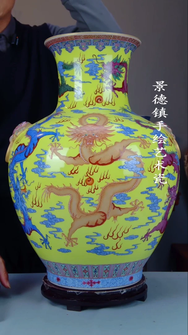 摆件陶瓷景德镇手工手绘陶瓷摆件80