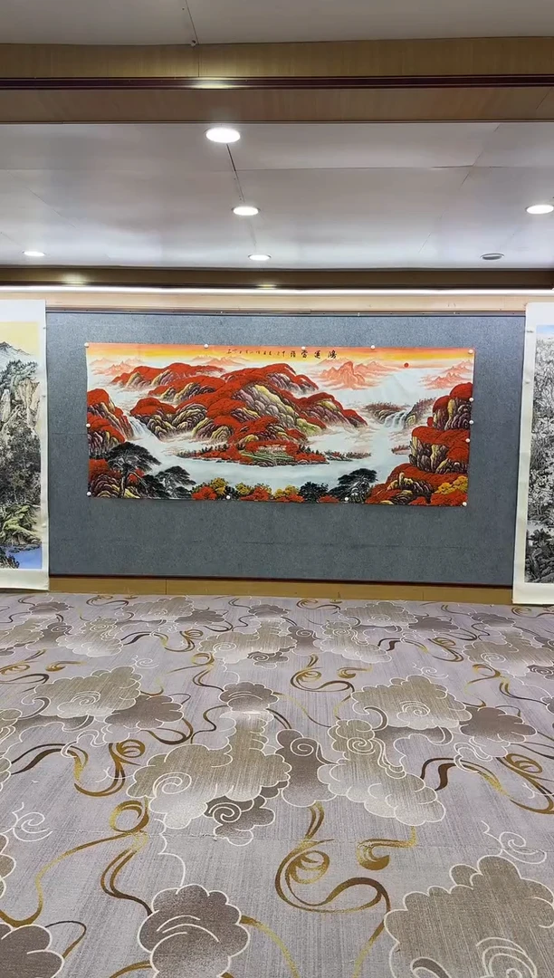 绘画绘画Y-刘雪红-大丈二-山水画