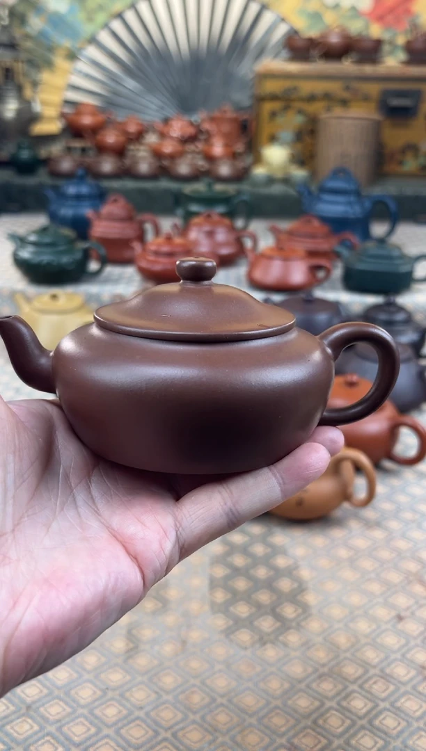 茶壶紫砂文革泥旭茂壶220CC