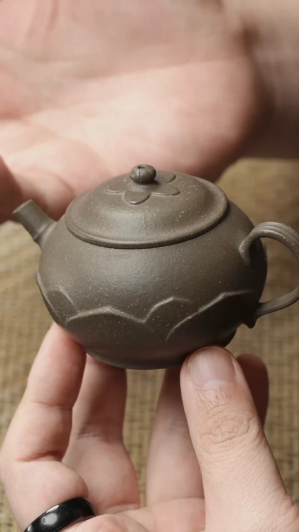 茶壶紫砂五堂 金砂古莲