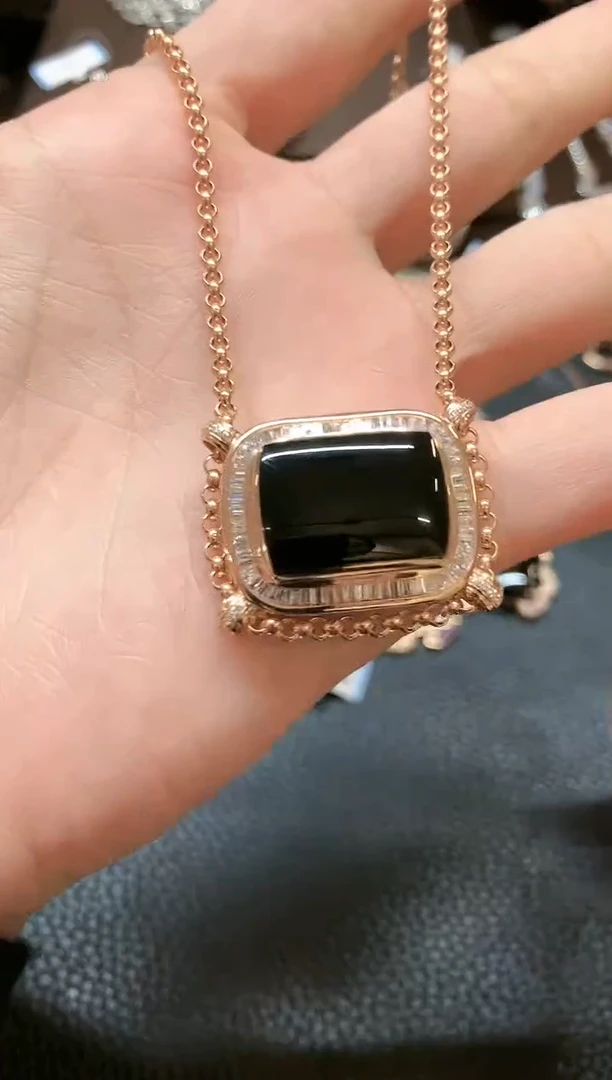 【闪购商品】翡翠套链18K金镶嵌b110不退换