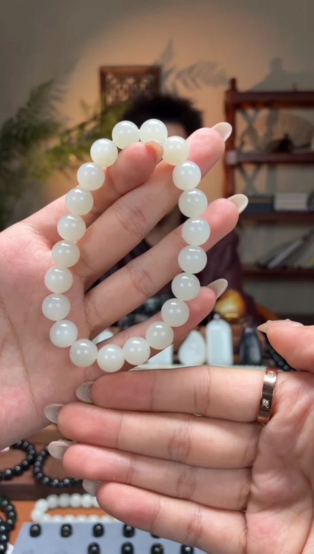 未镶嵌手串和田玉10圆