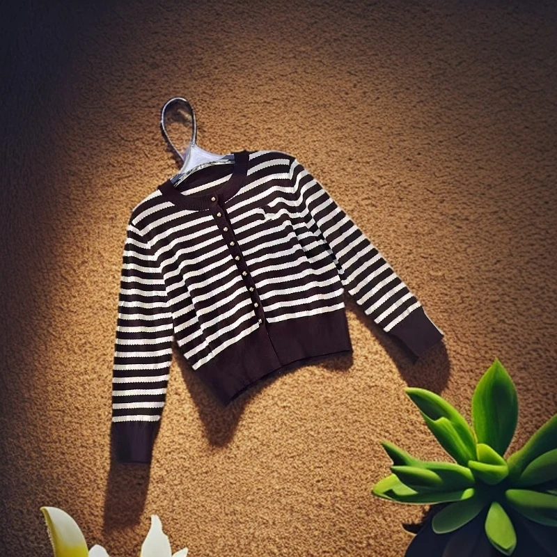 【锦衣服饰】2527新款条纹开衫