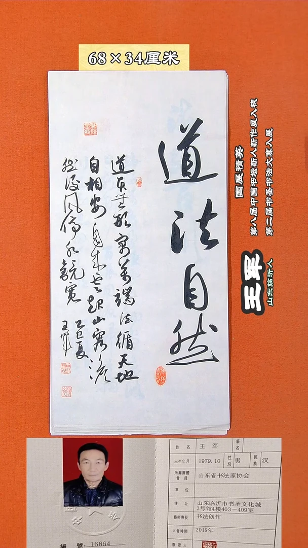 书法105D王军书法作品