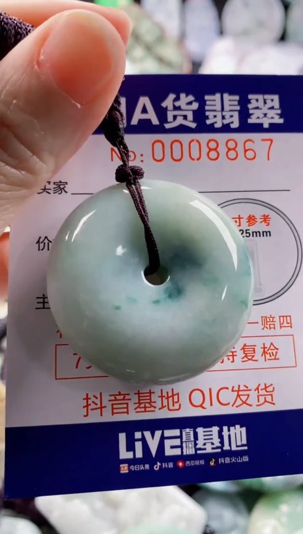翡翠未镶嵌吊坠(不含链)1