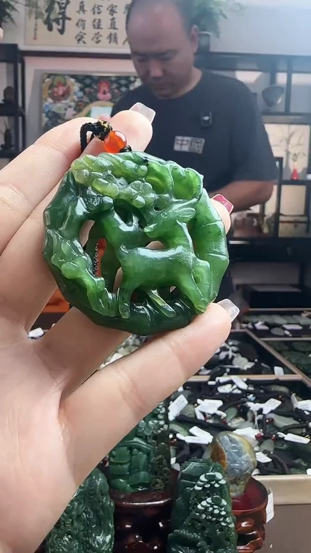 颈饰未镶嵌和田玉一路有你