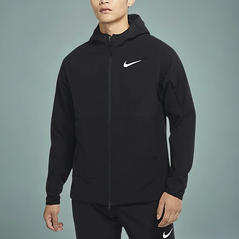 Nike耐克加绒外套男秋冬新款跑步训练宽松运动连帽夹克DQ6594010