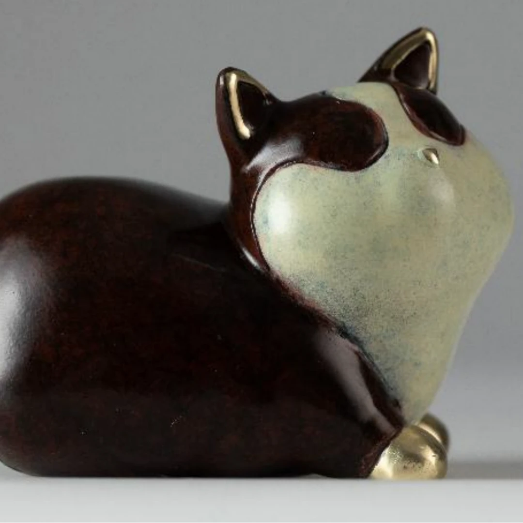 小朱老师绝版收藏【小财犬系例之糯米饭】高档家居摆件