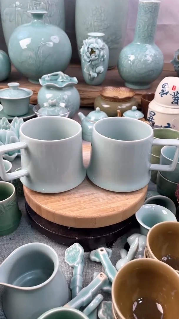 【闪购商品】特价 微瑕 慧仙青瓷