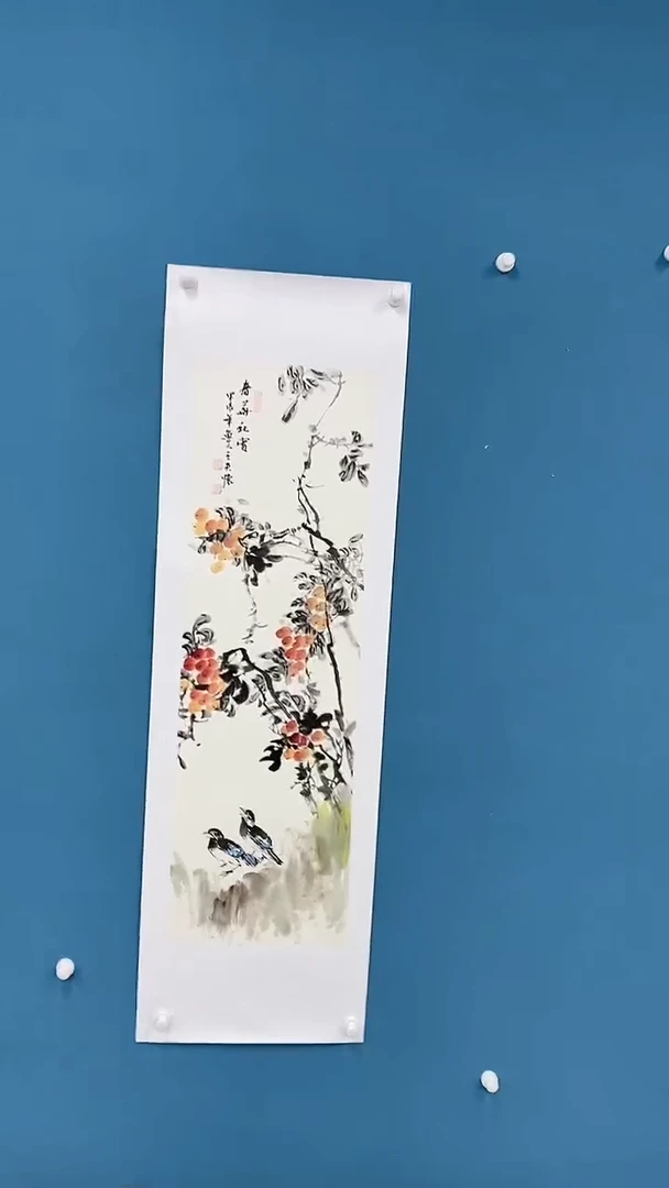 【闪购商品】国画1.18-王夫怀条屏花鸟33