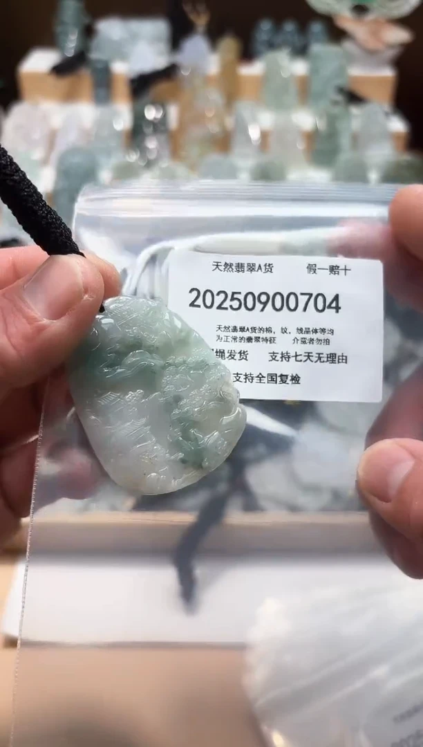 颈饰未镶嵌翡翠天然A货翡翠20250907